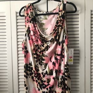 Peter Nygard floral shell tank